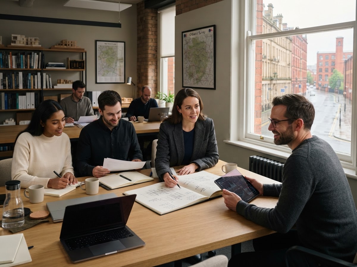 Moorenvell analysts reviewing data-driven investment reporting